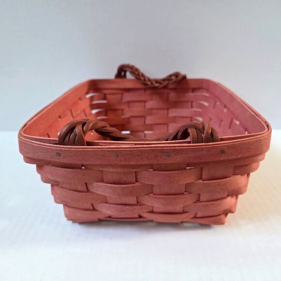 Longaberger Small Serving Basket Sunset Pink Easter Baby Nursery - Picture 8 of 8